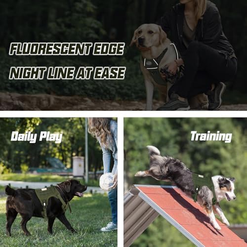 AUROTH Tactical Dog Harness Medium Sized Dog No Pull Adjustable Dog Vest - Image 5