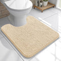 OLANLY Toilet Rugs U-Shaped 20x20, Soft Absorbent Chenille Contour Rugs by OLANLY