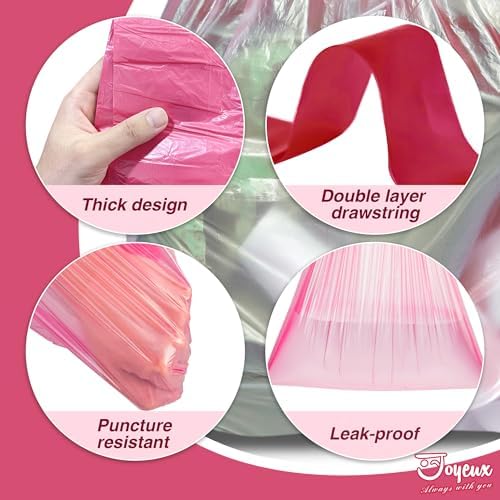 JOYEUX 2.6 Gallon Small Trash Bags Bathroom, Mini Garbage Bags - Image 3