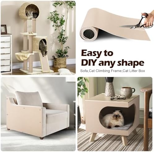 Cat Scratch Furniture Protector, 78.7"x15.8" Cat Scratch Pad - Image 3