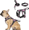 WINSEE Pet Harness Collar and Leash Set, All-in-one Reflective Dog Harness No by WINSEE