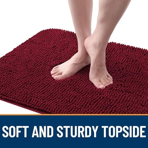 OLANLY Dog Door Mat for Muddy Paws 32x20, Super Absorbent Chenille Mud Mat - Image 4