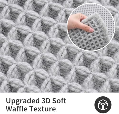 ILANGO Upgraded Waffle Bath Rug 24x72, Super Absorbent Non Slip Bath Mat - Image 5