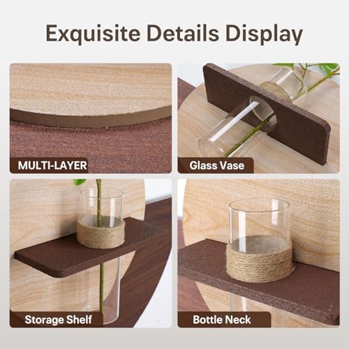3D Round Wall Art for Dining Room, Modern Textured Circular Wall Decor - Image 5