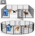 Dog Playpen Outdoor, 32 Inch Height 16 Panels Foldable Dog Pens Outside by HomePage