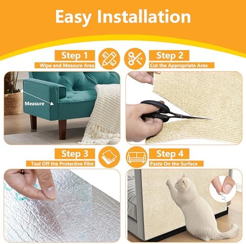 Cat Scratch Pad for Wall, Scratch Furniture Protector - Image 6