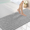 Smiry Bathroom Rugs 59X24, Extra Soft Rubber Backing Chenille Bath Mats by Smiry