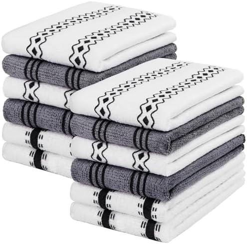 HOMEXCEL Microfiber Cleaning Cloth, Kitchen Towels 12 Pack, Lint Free, by HOMEXCEL