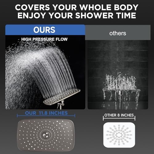Veken Starlight 11.8" High Pressure Shower Head - Image 4