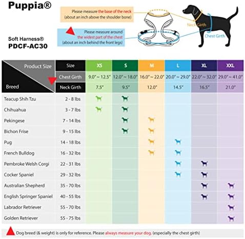 Puppia Soft Dog Harness No Choke Over-The-Head Triple Layered Breathable Mesh - Image 5