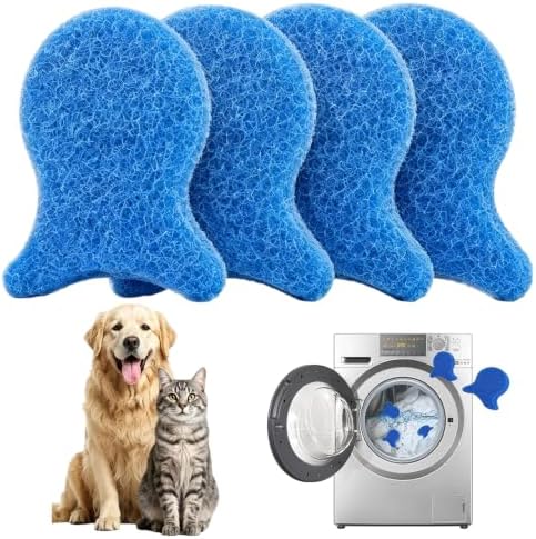 Pet Hair Remover for Laundry, 4 Pack Reusable Dog & Cat Hair Remover by Unknown