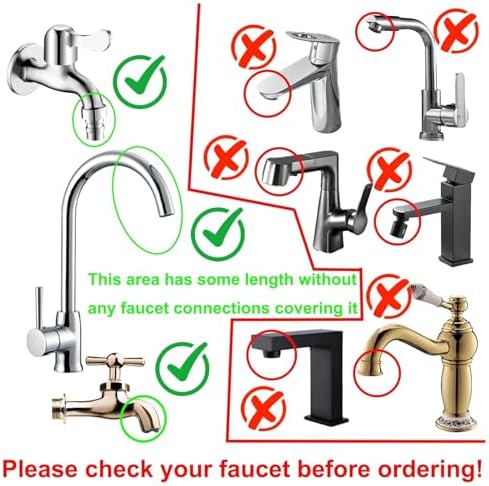 3.28ft/1m Sink Spray Rubber Hose, Sink Hose Attachment - Image 4
