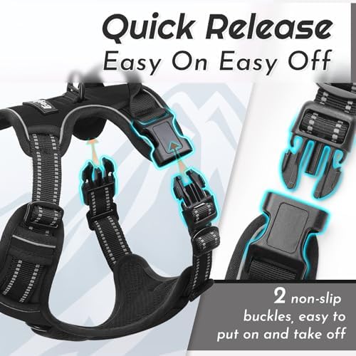 Eagloo Dog Harness for Large Dogs, No Pull Pet Vest - Image 5