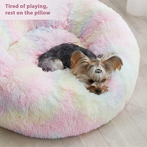 WNPETHOME Large Round Calming Dog Bed Cat Bed - Image 6
