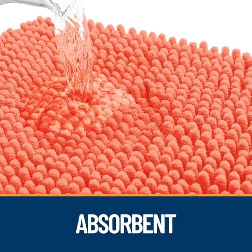 OLANLY Dog Door Mat for Muddy Paws 30x17, Super Absorbent Chenille Mud Mat - Image 3