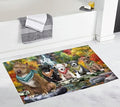 Doggie of the Day Scenic Waterfall Family Pit Bull Dog Bath Mat- Anti-Slip Pet by DoggieoftheDay