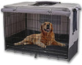 Rachmi 42" 600D Canvas Privacy Dog Crate Cover, Water Resistant Windproof by Rachmi
