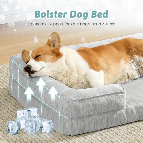 COZY KISS Cooling Orthopedic Extra Large Dog Bed, XL 44x32 inch - Image 2