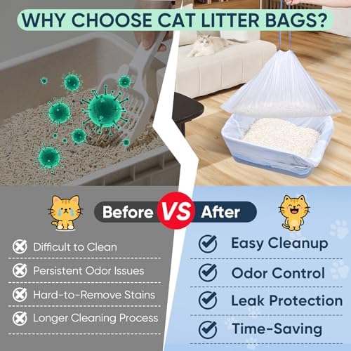 60 Ct Cat Litter Box Liners Compatible - Image 5