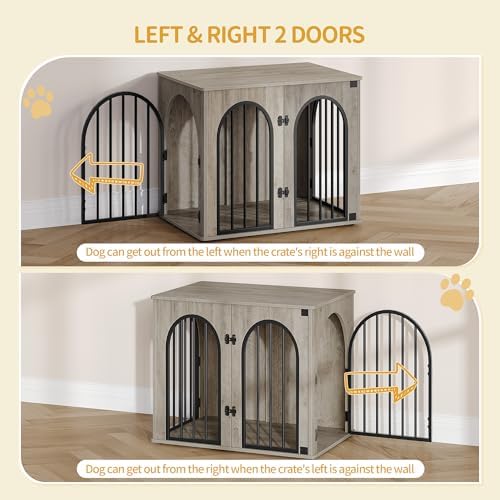 Hzuaneri 26.8'' Dog Crate Furniture, Dog Kennel Indoor - Image 5