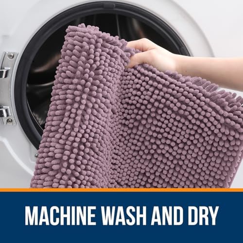 OLANLY Large Bathroom Rugs 44x32, Extra Soft Absorbent Chenille Bath Rugs - Image 5