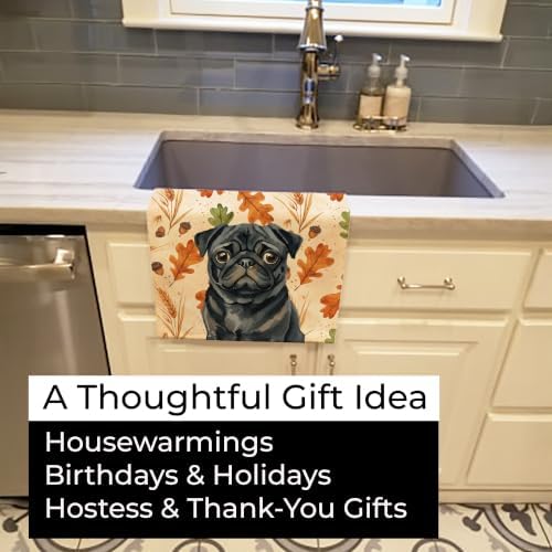 Caroline's Treasures Pug Dogs Kitchen Towel 15x25 in - Image 5