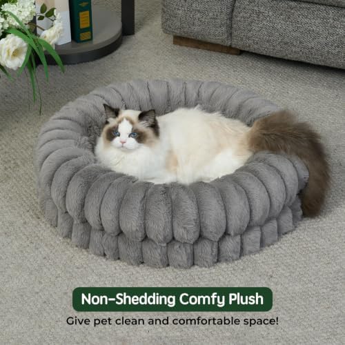 BALANCE Luxury Donut Dog Bed, 24 Inches Round Dog Beds - Image 2