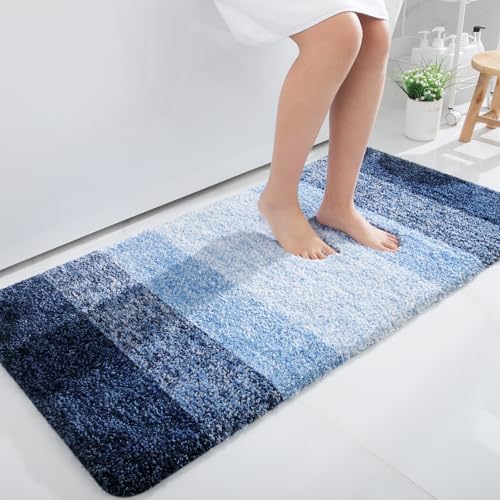 OLANLY Bathroom Runner Rug 47x24, Extra Soft Absorbent Microfiber Bath Rugs by OLANLY