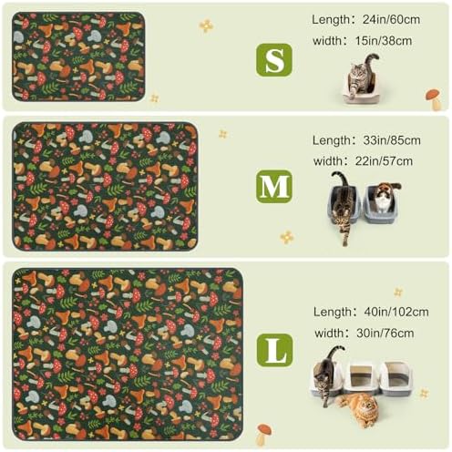 Unicorn Catcher 24X15in 2packCat Litter Mat Machine Washable Soft 3D Air Mesh - Image 6