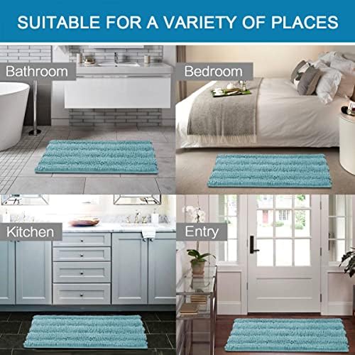 H.VERSAILTEX Extra Thick Chenille Striped Pattern Bath Rugs - Image 6