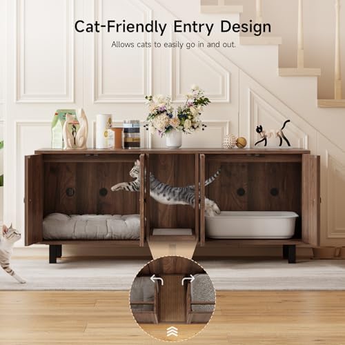 ONBRILL 59 Inches Cat Litter Box Enclosure - Image 4