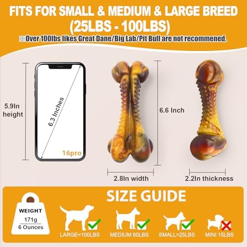 Dog Toys for Aggressive Chewers, Indestructible Dog Chew Toys for Large Medium - Image 2