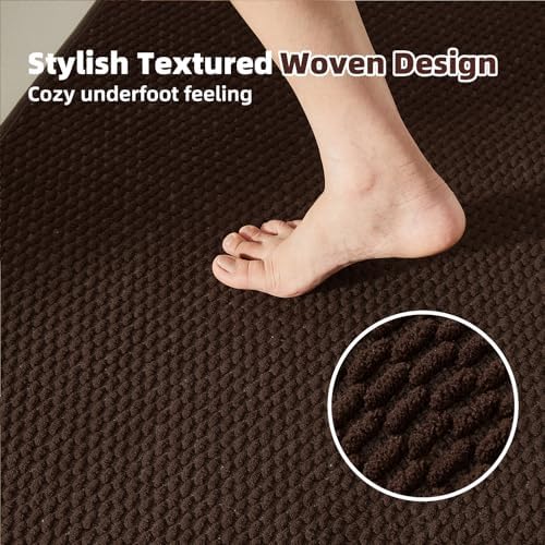 TYUU Bathroom Rugs Non Slip Washable, Super Absorbent Thin Bath Mat Small Quick - Image 3