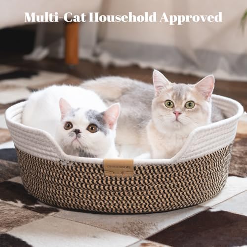 CHEERHOME PETS Handwoven Cat Basket Bed Cooling - Image 6
