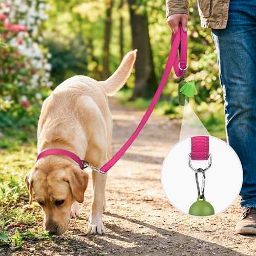 Joytale Reflective Dog Leash for Medium & Large Dogs, 5 FT x 1" - Image 2
