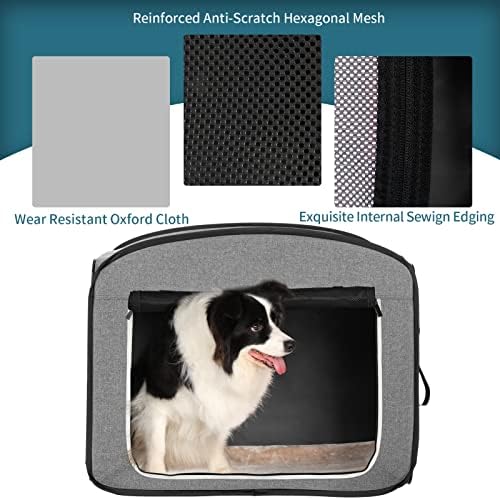Petsfit Pop Up Dog Crate, Collapsible Dog Kennel, Lightweight&Portable Pet Cage - Image 4