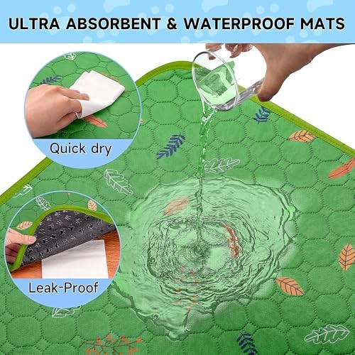 Sunheir Washable Pee Pads for Dogs 2-Pack Reusable Puppy Pads Pet Training Pads - Image 3