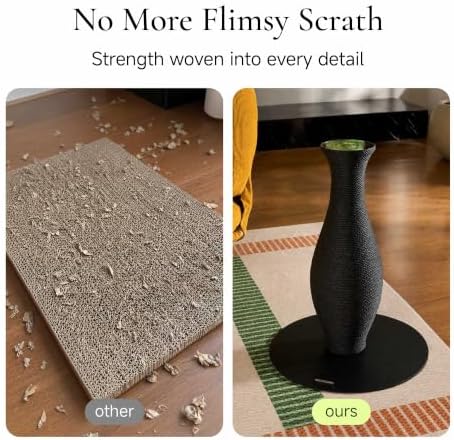 Furrytail 18'' Cat Scratching Post, Paper Rope Scratcher - Image 5