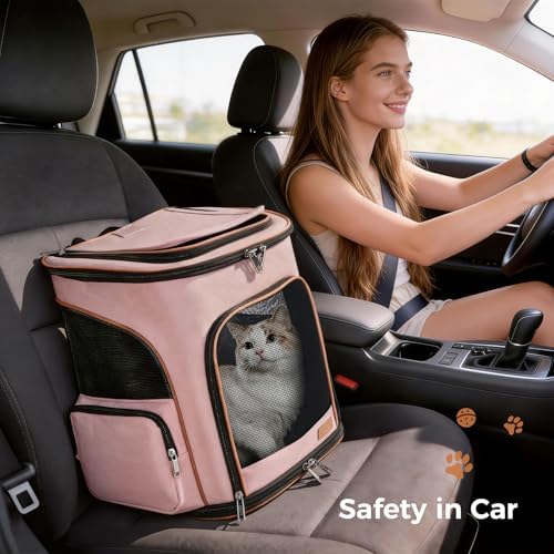 Lekereise Large Cat Backpack Carrier Expandable Pet Carrier Backpack - Image 5