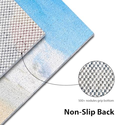 Square Shower Mat, Yonala 32 x 32 Inch Stylish Non Slip Shower Mats - Image 3