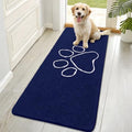 OLANLY Dog Door Mat for Muddy Paws 70x32, Paw Print Design Chenille Mud Mat by OLANLY