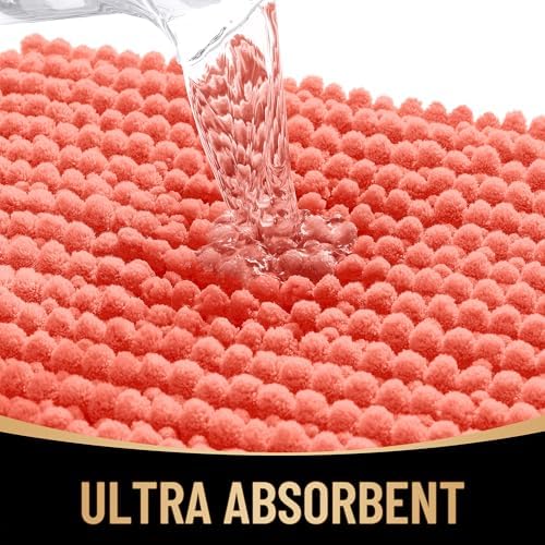 OLANLY Thick Chenille Bathroom Rugs 36x24, Soft Absorbent Bath Mat - Image 3