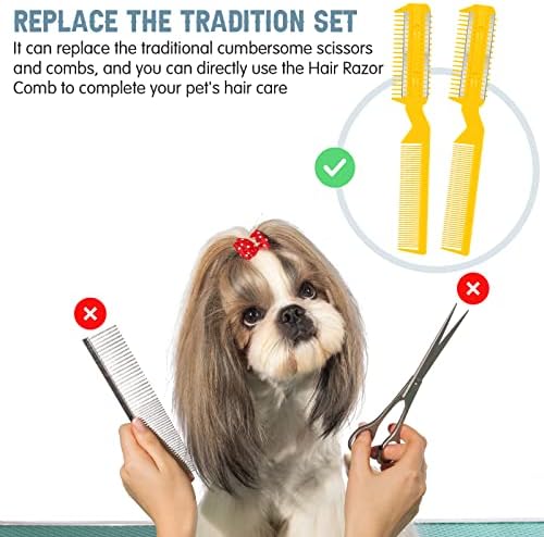 Yinkin 5 Pcs Dog Razor Comb - Image 4