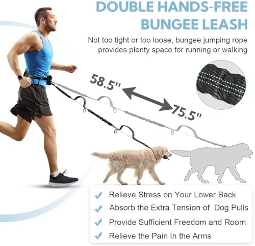 Hands Free Dog Leash for Two Dogs Walking - Image 3