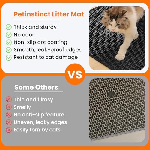 Small Cat Litter Mat, Double Layer Honeycomb Litter Box Mat - Image 3