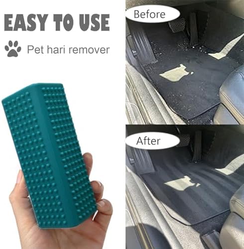 2 Pieces Pet Dog Cat Hair Remover, Block Roller Cleaner, Hollow Silicone - Image 4