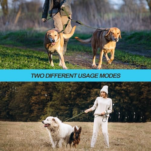PetBonus Double Dog Leash, No Tangle Dual Leash, Walking Training Lead - Image 5