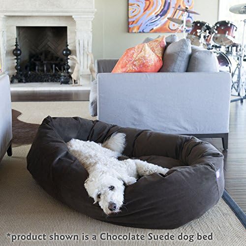 Majestic Pet 32 Inch Suede Calming Dog Bed Washable 32x23x7 – Cozy Soft Round - Image 7