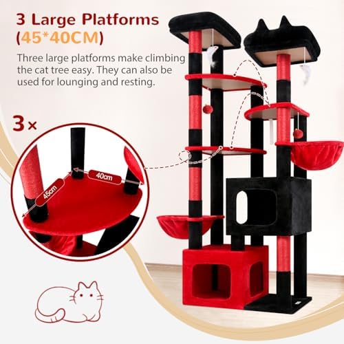 Globlazer S74E Pro Gothic Heavy Duty Maine Coon Cat Tree - Image 4