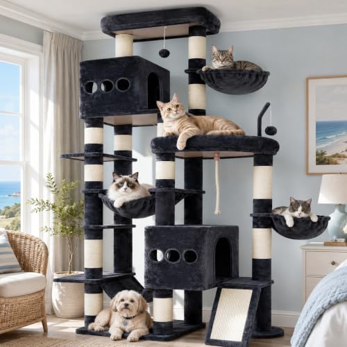Hey-brother Cat Tree Tower, Extended Base by Hey-brother